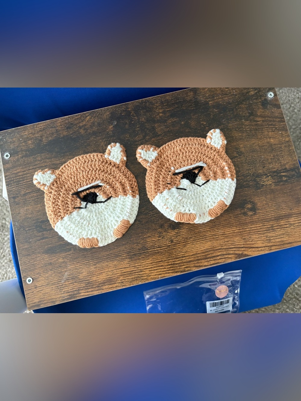 Shiba Inu Handmade Crochet Coasters